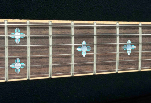 Knaggs Guitars - Influence Series - Kenai - 15th Anniversary Navajo Sun - Turquoise/Beach Burst - Gloss Nitro - T1 Maple Top - Mahogany body - Nickel Hardware - Bare Knuckle Mule Pickups - OHSC - Call for Best Price !!!