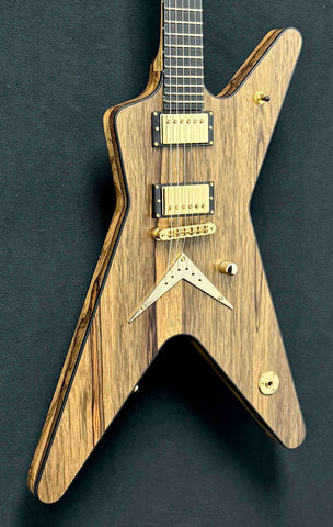 Dean Guitars - USA - ML - Custom - Black Limba Oil Finish (Korina) - Seymour Duncan Jazz & Jeff Beck / Black Pickup Rings - Slim D Neck Profile - Revers 6 Inline Headstock - Jumbo Jeskar Frets - Gold Hardware - w/OHSC - Call for Best Price !!!