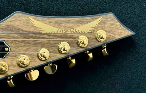 Dean Guitars - USA - ML - Custom - Black Limba Oil Finish (Korina) - Seymour Duncan Jazz & Jeff Beck / Black Pickup Rings - Slim D Neck Profile - Revers 6 Inline Headstock - Jumbo Jeskar Frets - Gold Hardware - w/OHSC - Call for Best Price !!!