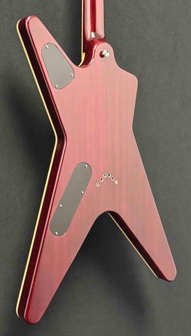 Dean Guitars - USA - ML - Trans Cherry Sunburst - Patents Pending - Chrome Hardware with Brass V Plate - DiMarzio Super Distortion Pickups - Abalone Dot Inlays - w/OHSC