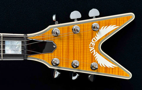 Dean Guitars - USA - Custom - Time Capsule - Flame Top - Cadillac - Trans Amber - w/OHSC
