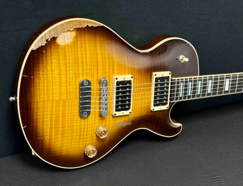 Dean Guitars - USA - Custom - Leslie West/LAST ONE HE PERSONALLY EVER SIGNED #15- Tattered N Torn - Signature - Thoroughbred - Relic'd - OHSC - Call for Best Price !!!