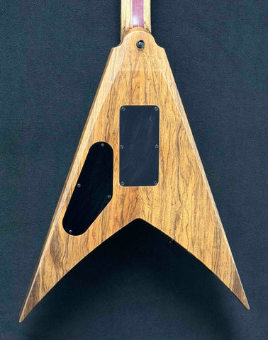 Dean Guitars - USA - Custom Shop One Off - Vengeance - Black Limba (KORINA) Body, Neck, Head Stock - AAA Burl Purple Natural Burst - Slim D Neck Profile - 12"-16" Radius - DMT Pickpus - Black Hardware - OHSC