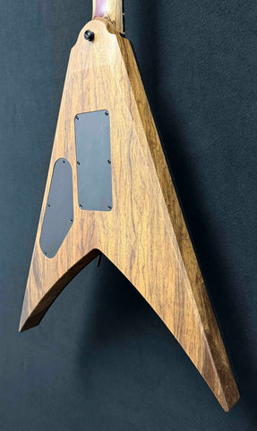 Dean Guitars - USA - Custom Shop One Off - Vengeance - Black Limba (KORINA) Body, Neck, Head Stock - AAA Burl Purple Natural Burst - Slim D Neck Profile - 12"-16" Radius - DMT Pickpus - Black Hardware - OHSC