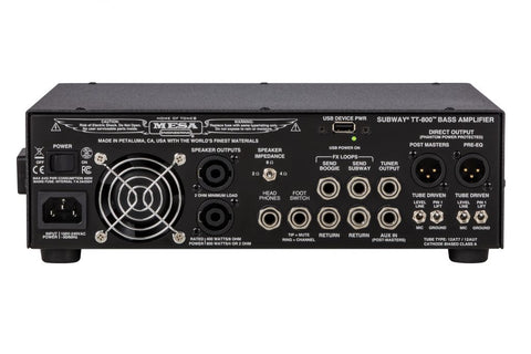 Mesa Boogie Subway TT-800 Bass Amplifier