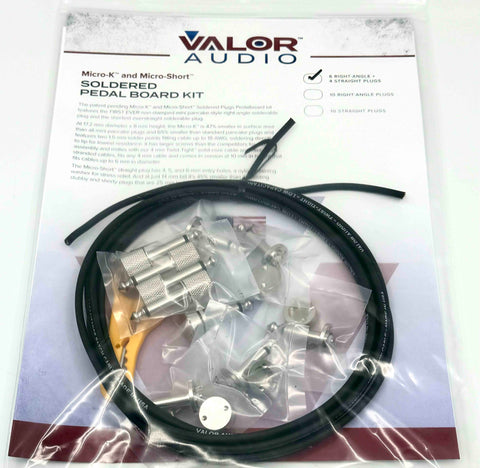 Valor Audio - Micro Short - Soldered Kit - Mixed Plugs - 10' - Black