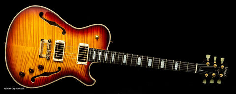 Knaggs Guitars - Influence Chena - T1 - Duanne Allman Burst - Brazillian Fretboard - Hollowbody
