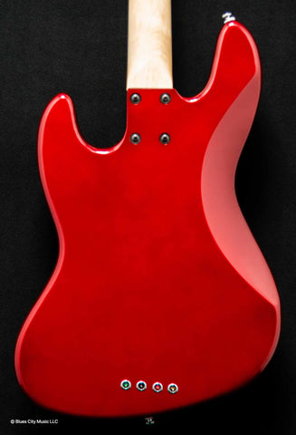 Lakland Guitars Skyline - S44-60 Custom - J Style - Candy Apple Red - w/Gig Bag